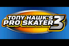Tony Hawk 3 title screen for GameBoy Advance